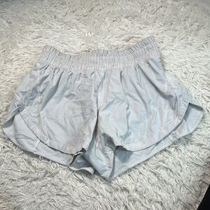 Lululemon Track That High-Rise Lined Short 3" White